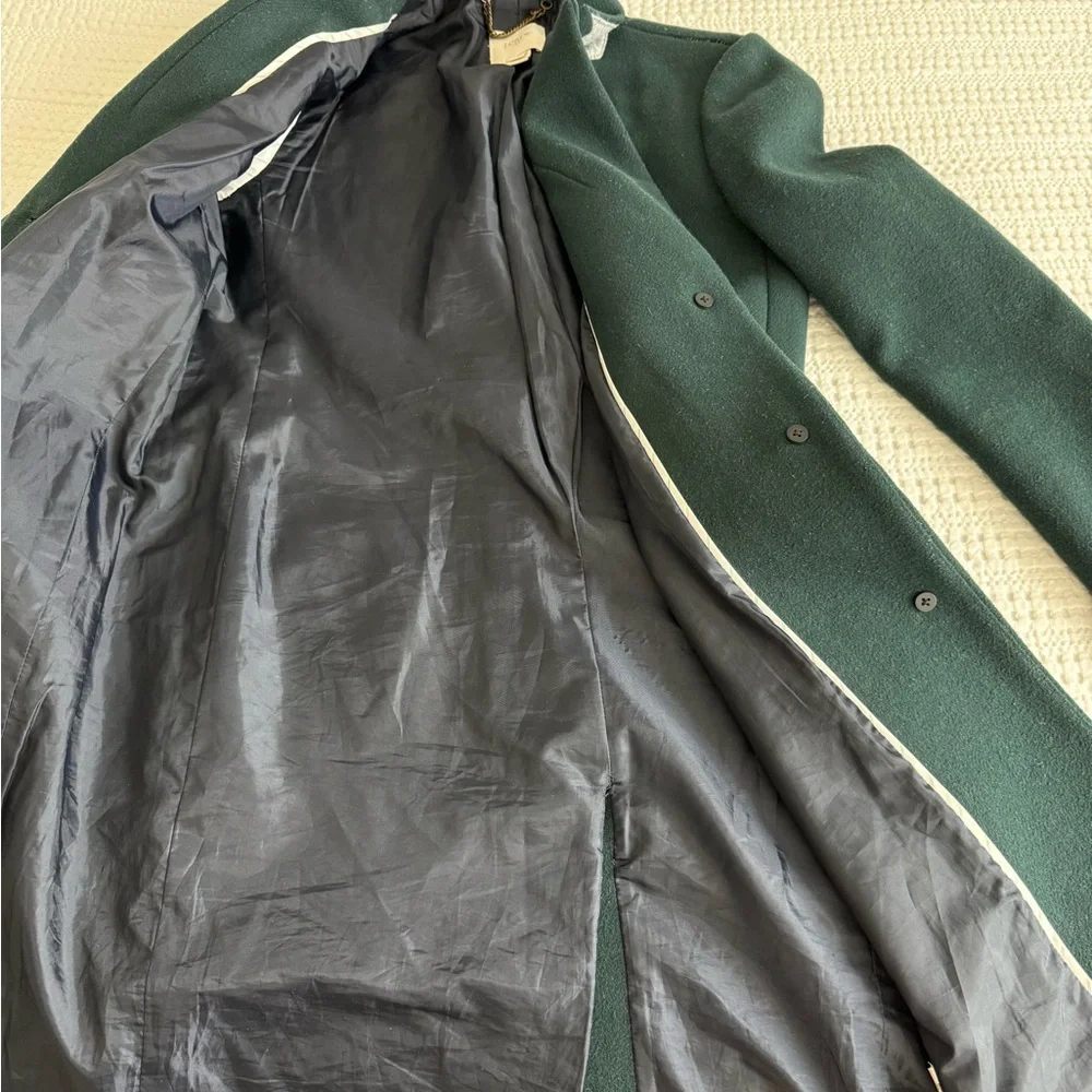 J. Crew Forest Green Wool Coat - Picture 5 of 9